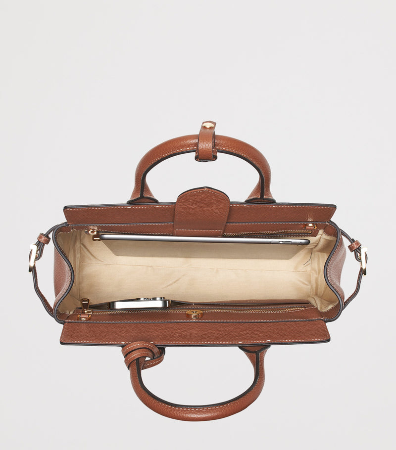 Aspinal of London Savannah leather top-handle bag (British brand)