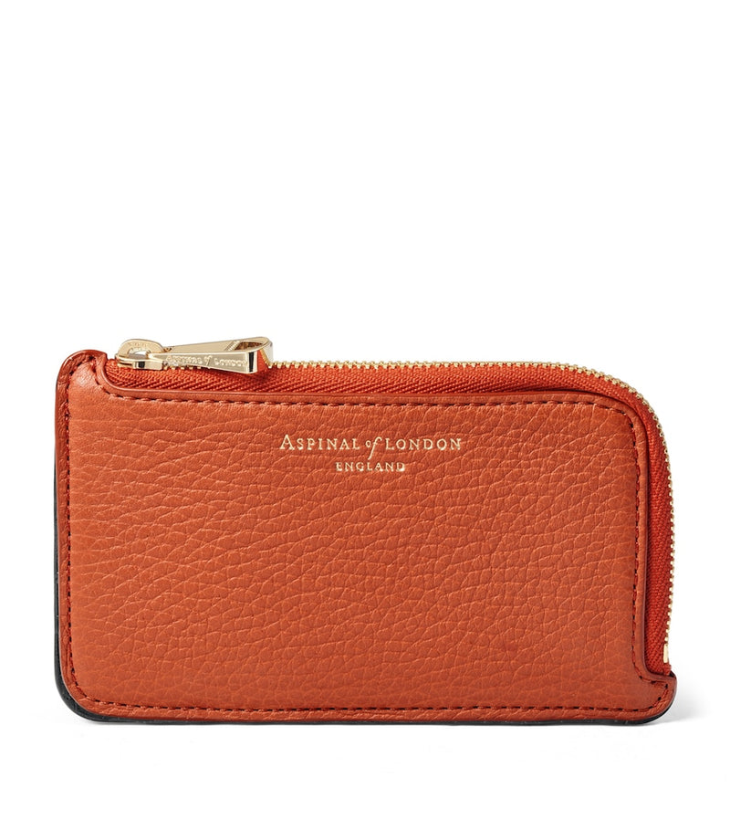 Aspinal of London small zipped leather purse, imported from the UK