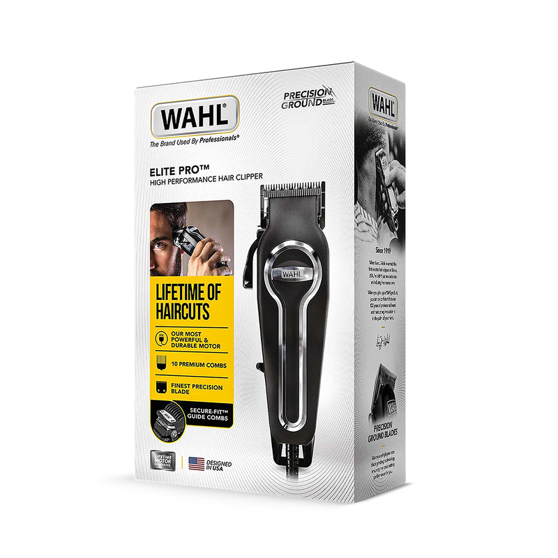Wahl Elite Pro corded clipper kit with accessories - British product