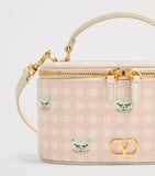 Valentino Garavani mini leather vanity case top-handle bag - British product
