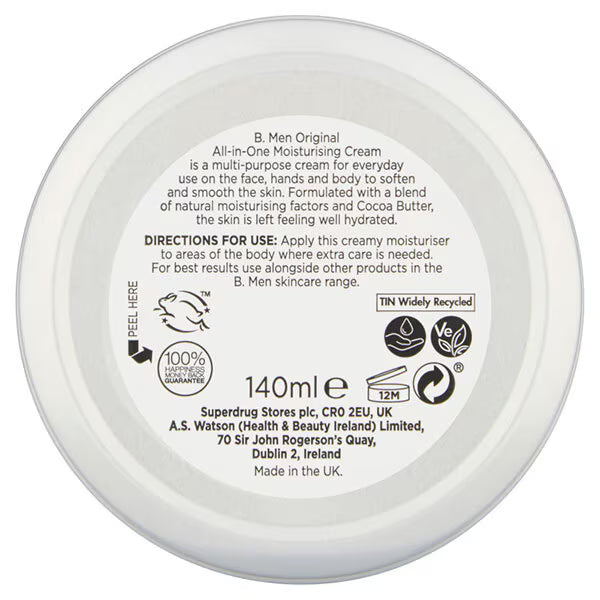 B. Men Original Moisturiser 140ml - British product