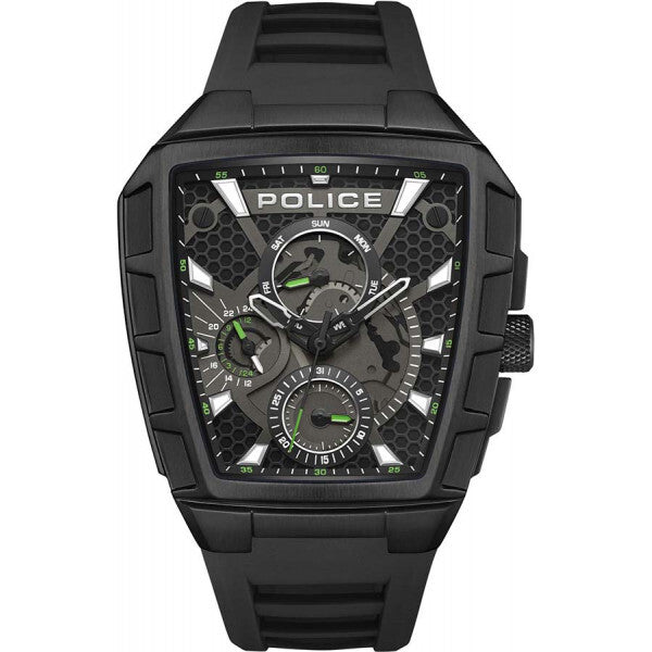 Police Black Mens Tough Gear Watch, UK version