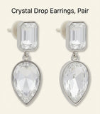 McQueen embellished drop earrings with crystals - British product