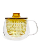 Harrods Harrods Unitea Unimug Glass Tea Mug with Strainer 9cm x 12cm x 8cm- Buy online at McGrocer