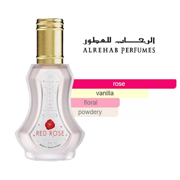 Al-Rehab Red Rose Perfume Bottle 35ml - British product