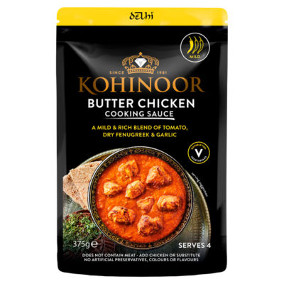Kohinoor butter chicken cooking sauce 375g (British brand)