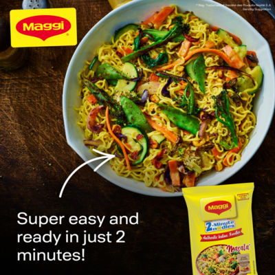 Maggi 2 Minute Masala Instant Noodles 70g, UK version