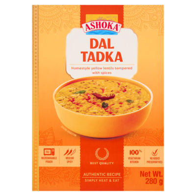 Ashoka Dal Tadka tempered lentils 280g - British product