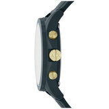 Armani Exchange blue silicone strap watch (British brand)