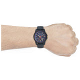 Armani Exchange blue silicone strap watch (British brand)