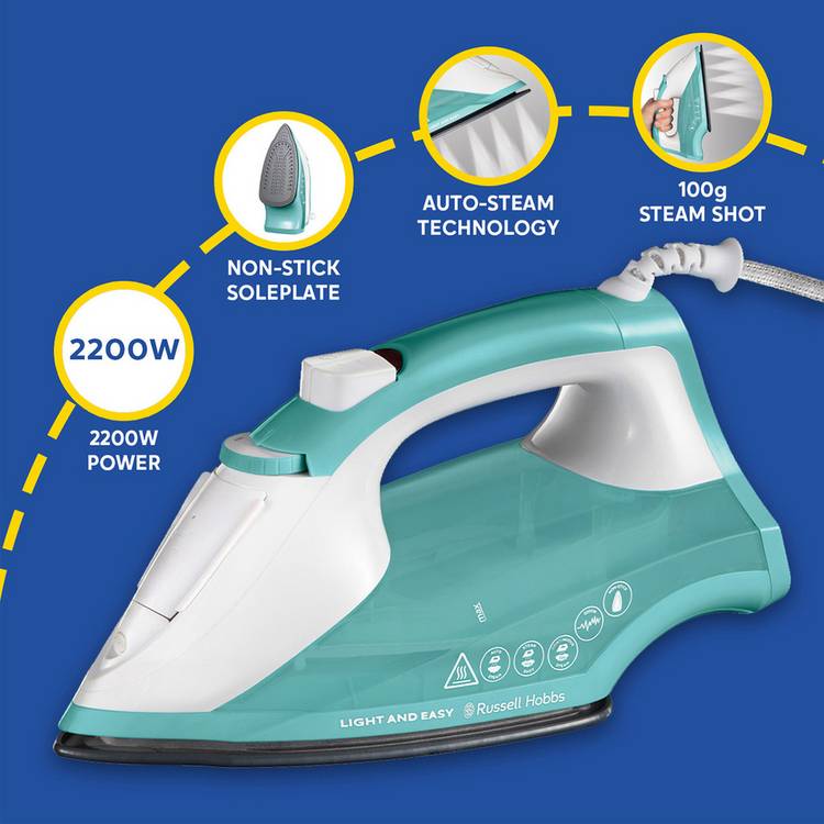 Russell Hobbs Light & Easy steam iron (British brand)