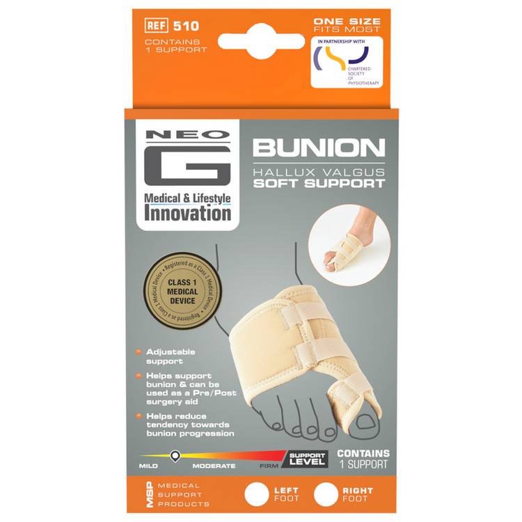Neo G bunion support for left foot (British brand)