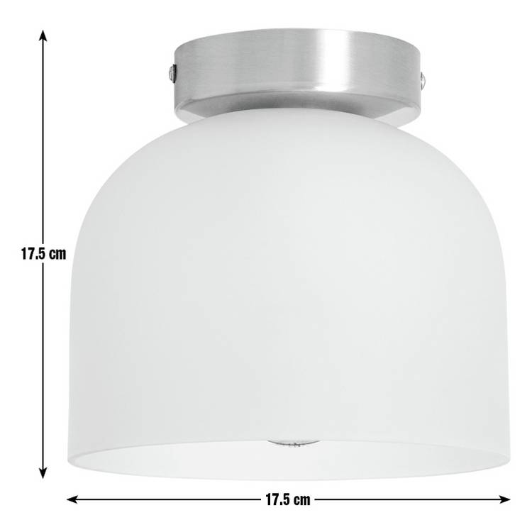 Argos Home flush ceiling light chrome 17.5cm - British product