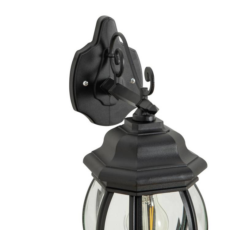 Argos Home Pumpkin 8-sided black outdoor lantern H49.85cm (British brand)