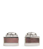 Deakin & Francis sterling silver mother-of-pearl cufflinks, UK version