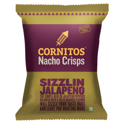 Cornitos sizzlin jalapeno nacho crisps 55g - British product