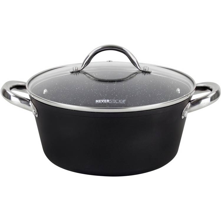 Scoville 24cm Neverstick aluminium stock pot, UK version