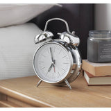 Constant twin bell alarm clock silver 16cm, UK version