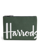 Harrods Medium Cotton Logo Pouch, UK version