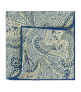 Harrods Dunhill Mulberry Silk Paisley Pocket Square 30cm x 30cm- Buy online at McGrocer