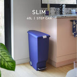 Argos Simplehuman Slim Plastic Pedal Bin Indigo Blue 40 Litre- Buy online at McGrocer