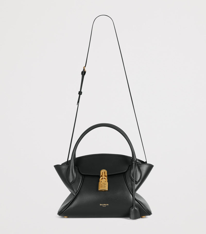 Balmain small Pulse Day top-handle bag in leather, imported from the UK