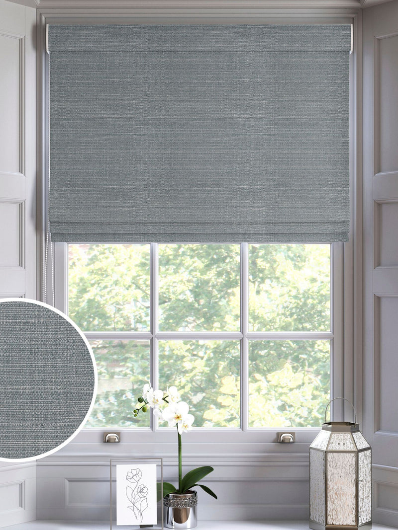 Blue Voyage Maison Jasper made to measure Roman blind, imported from the UK