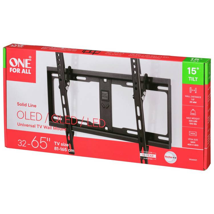 One For All tilt TV wall bracket 32-65 inch, imported from the UK