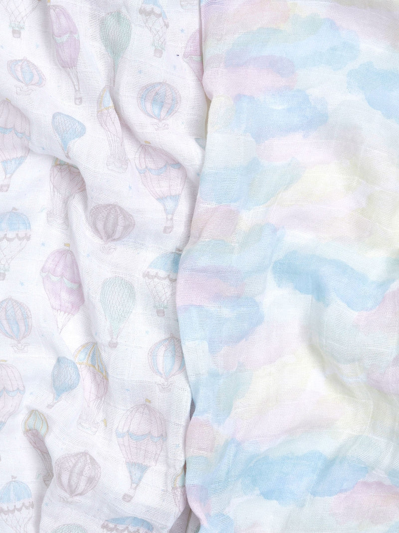 Aden + Anais pink cotton muslin blankets 2 pack (British brand)