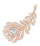 Boucheron rose gold Plume de Paon ear clips (British brand)