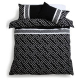 Argos Home Greek Geo bedding set single black grey (British brand)