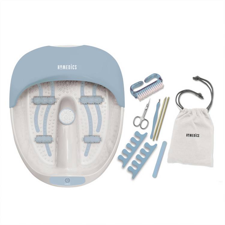 HoMedics Blue Luxury Nail Care Footspa Kit, UK version