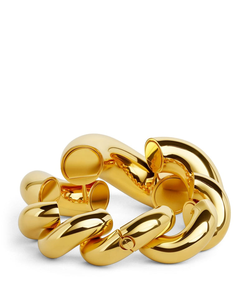 Alaïa Torsion bracelet in twisted brass - British product