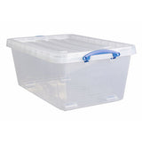 Really Useful clear 63.5L storage boxes, UK version
