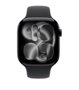 Harrods Apple Watch Series 11 Jet Black with Black Sport Band Smartwatch 46mm Medium/Large- Buy online at McGrocer