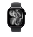 Apple smartwatch Jet Black with Black Sport Band 46mm - British product