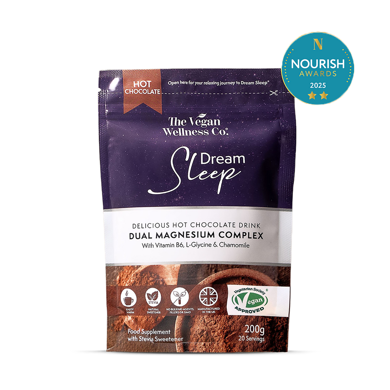 The Vegan Wellness Co. Dream Sleep Set hot chocolate 200g (British brand)