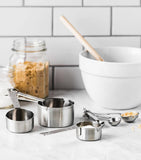De Buyer stainless steel measuring cups set of 4 - British product