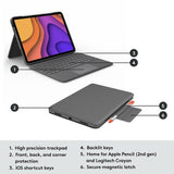 Logitech iPad Air folio keyboard case Grey, imported from the UK