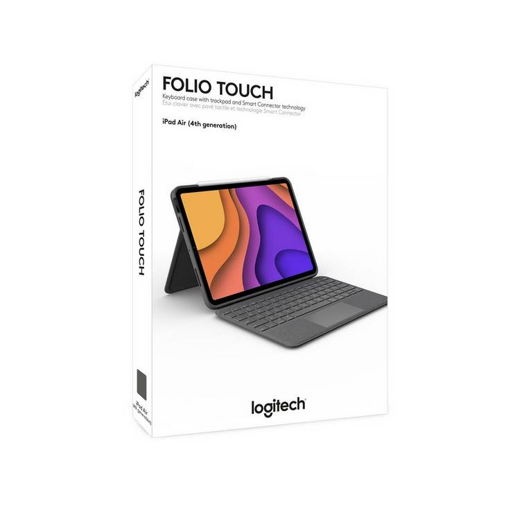 Logitech iPad Air folio keyboard case Grey, imported from the UK