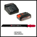 Einhell cordless jigsaw set 2.5Ah 18V (British brand)