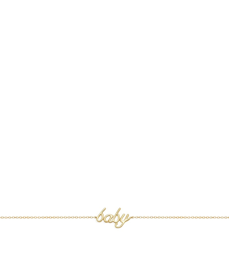 NOA mini yellow gold baby bracelet, imported from the UK