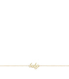NOA mini yellow gold baby bracelet, imported from the UK