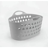 Strata 52L flexible laundry basket in grey (British brand)