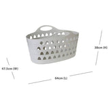 Strata 52L flexible laundry basket in grey (British brand)