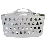 Strata 52L flexible laundry basket in grey (British brand)