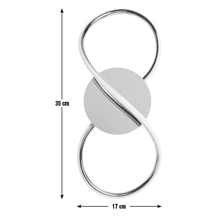Argos Home Bowdon swirl wall light with integrated LED, British brand