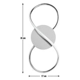 Argos Home Bowdon swirl wall light with integrated LED, British brand