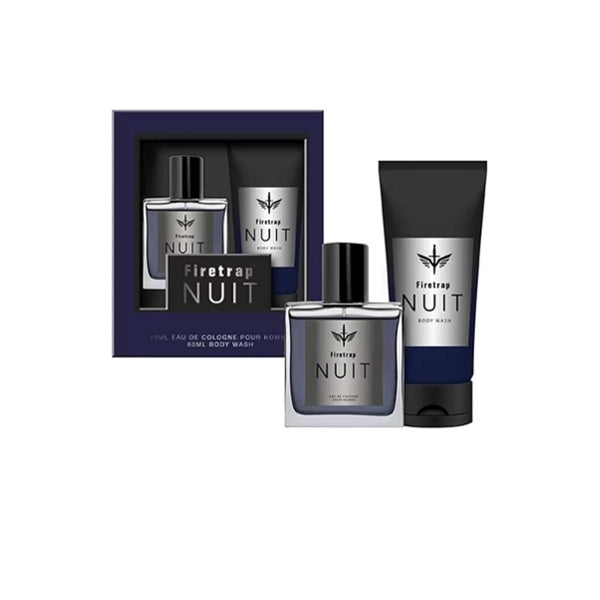 Firetrap Nuit pour Homme fragrance gift set 20ml cologne 60ml wash, UK version