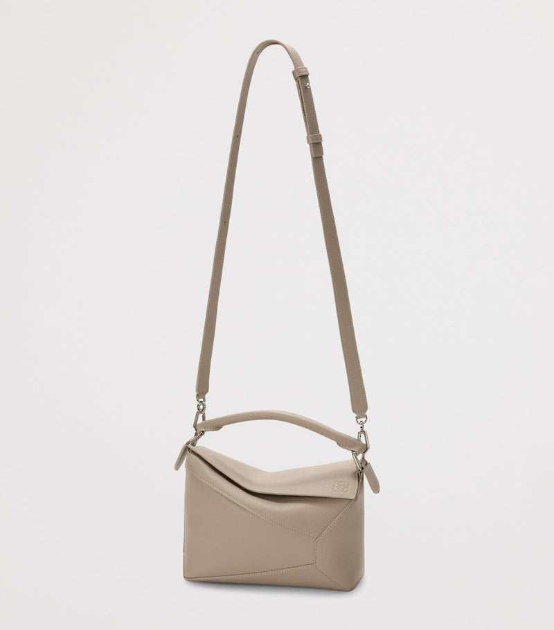 LOEWE small Puzzle top-handle calfskin leather bag (British brand)